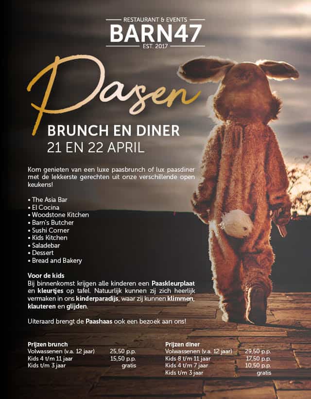 Paasbrunch & Paasdiner Barn47 Den Haag
